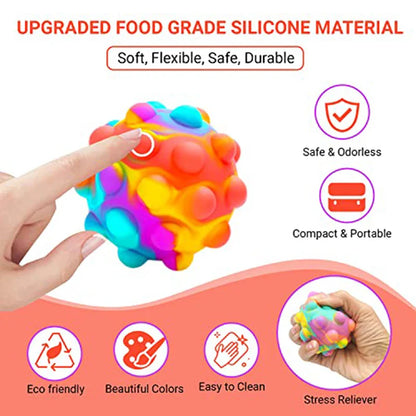 Stress ball in regenboogkleuren