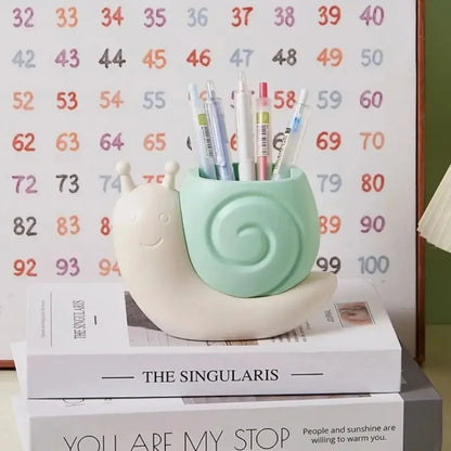 Luxe desk organizer in leerlook