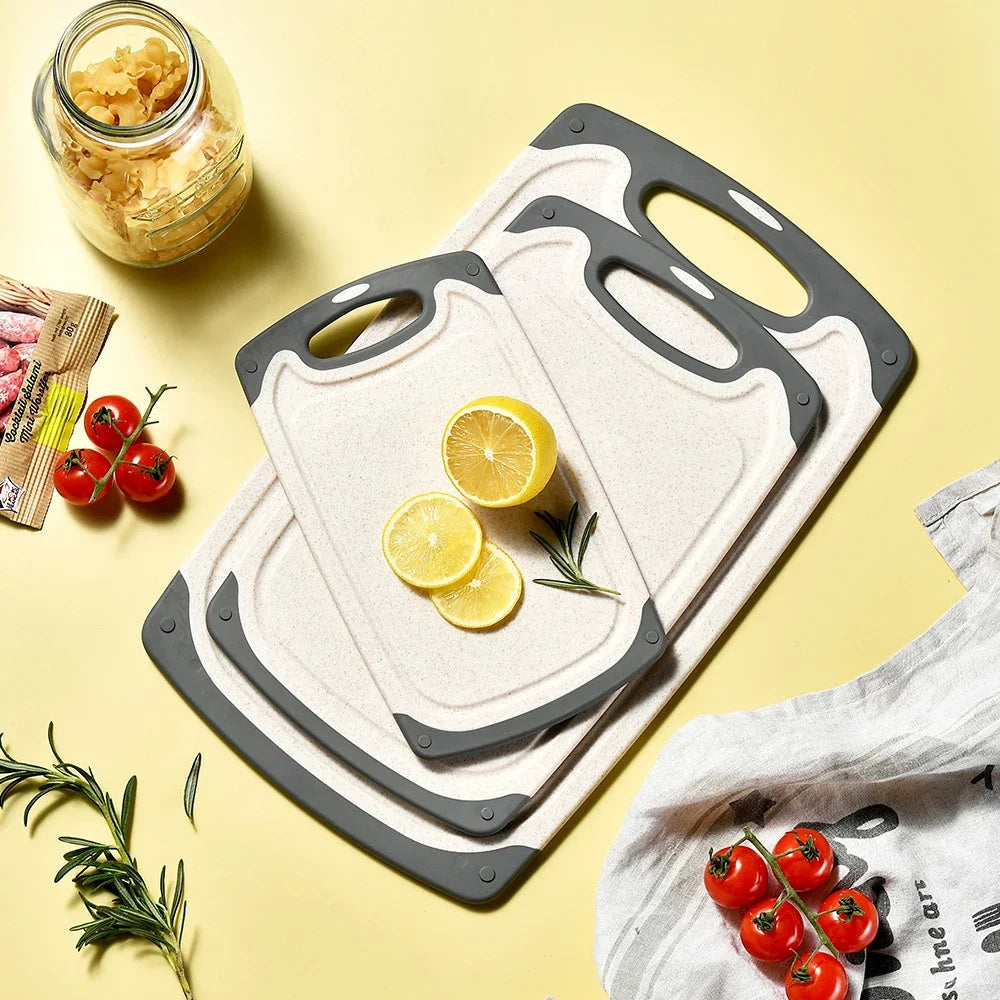 Snijplank voor fruit met gekleurde randen