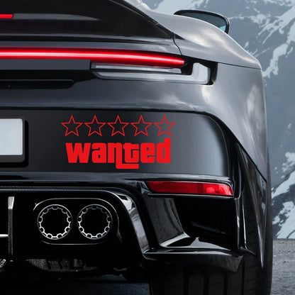 auto stickers - regenboog 'Wanted' ontwerp voor unieke uitstraling