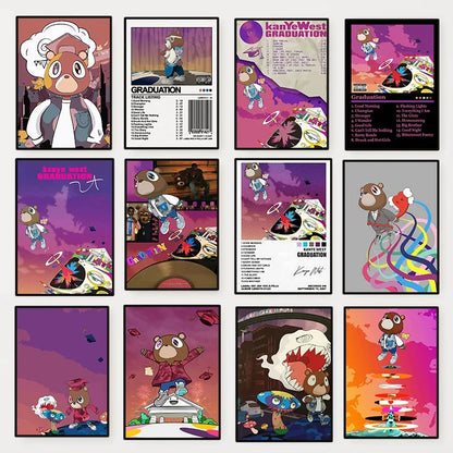 Poster met grafisch ontwerp in kleur