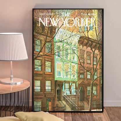 Poster met illustratie van koffie of wijn