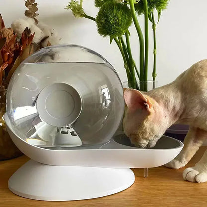 Katten waterfontein met brede drinkzone – Geschikt voor snorharen