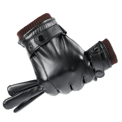 Stijlvolle koudebestendige leren handschoenen