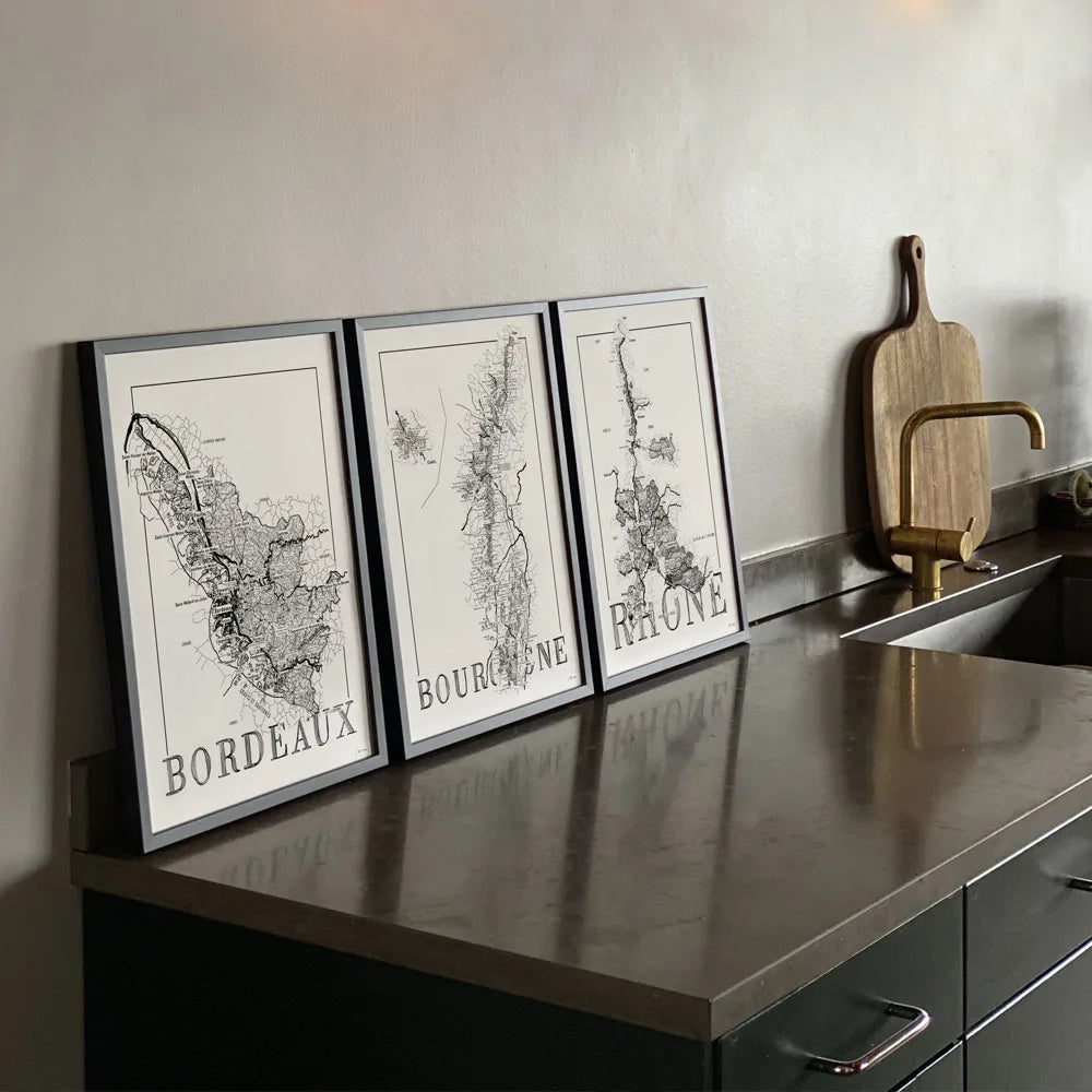 Wereldkaart met antieke cartografie – Historisch gevoel
