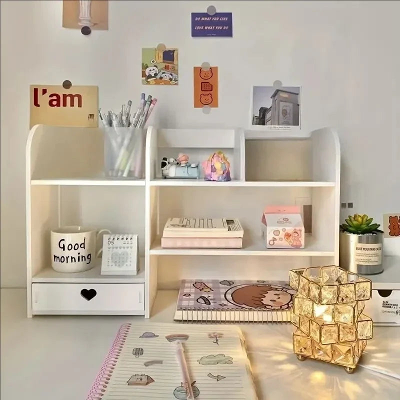 Desk organiser met ruimte voor sticky notes