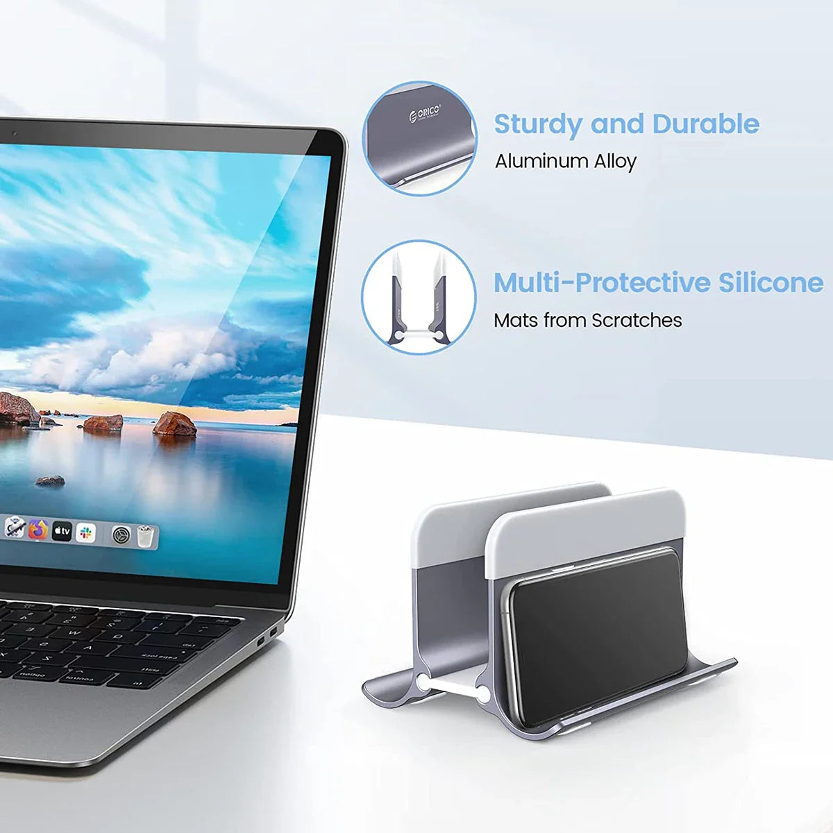 Laptopstandaard met verstelbare kantelhoek