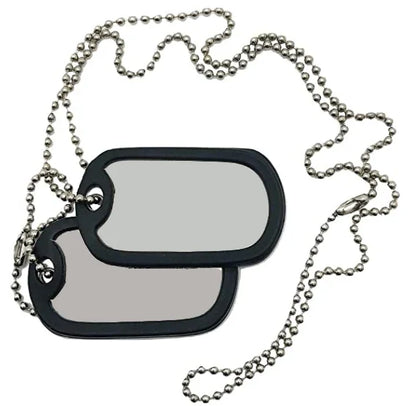 Ketting met naamplaat en glanzende finish
