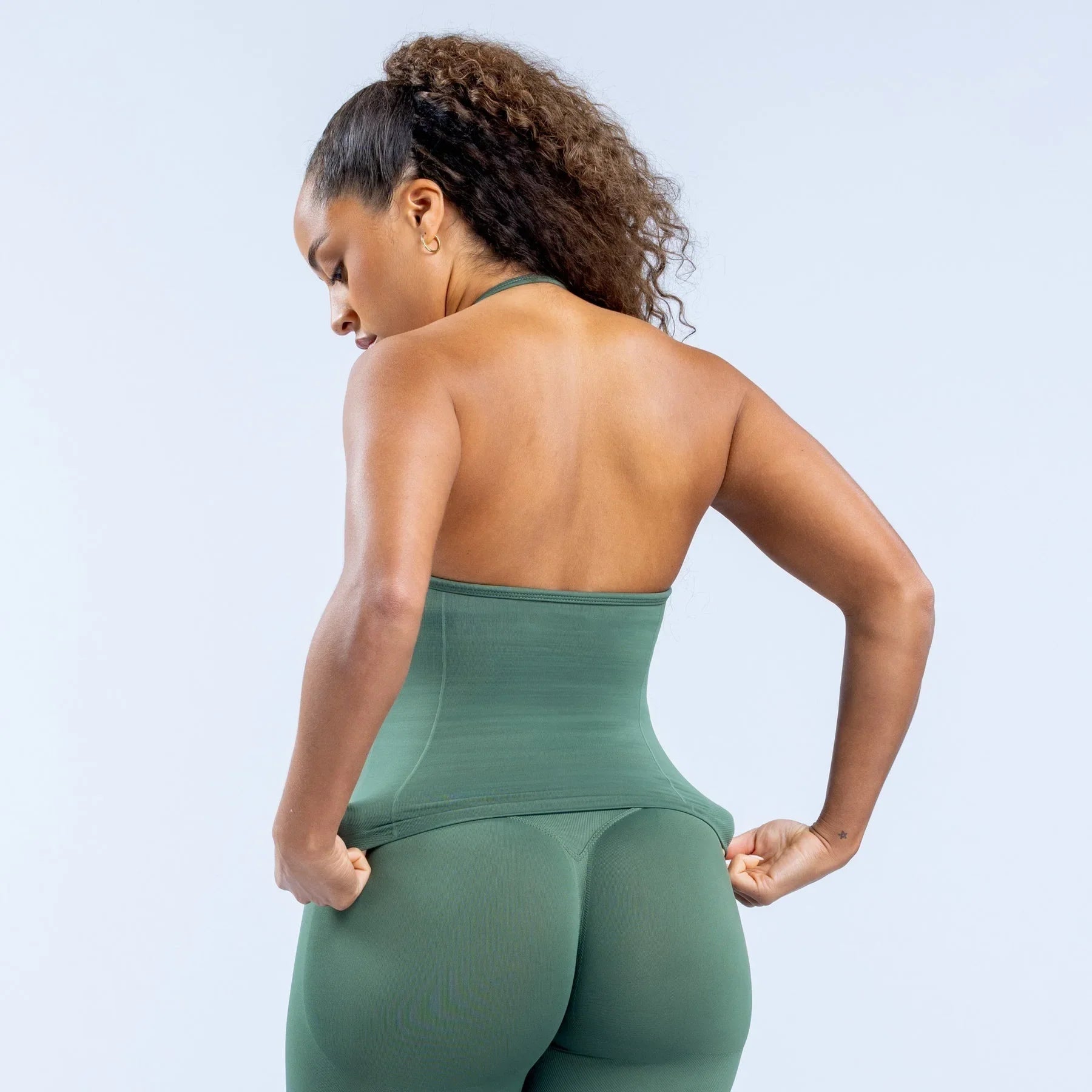 Dames yoga kleding met flexibele stof