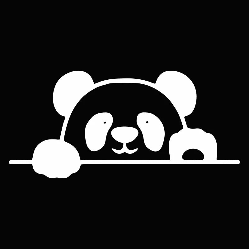 Auto stickers - Schattige Panda Set voor Unieke Autodecoratie