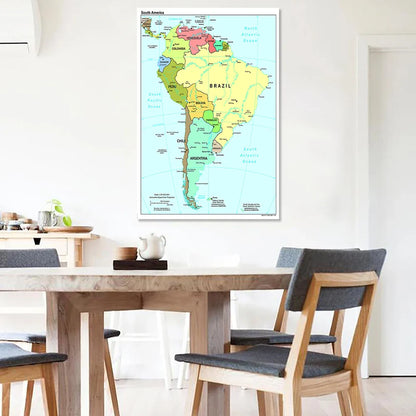 Metalen wereldkaart als wanddecoratie – Industrieel design