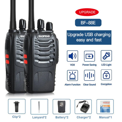 Professionele walkie talkie met kanaalbeveiliging