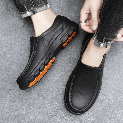 Zomerse veterschoenen voor heren in lichtgrijs