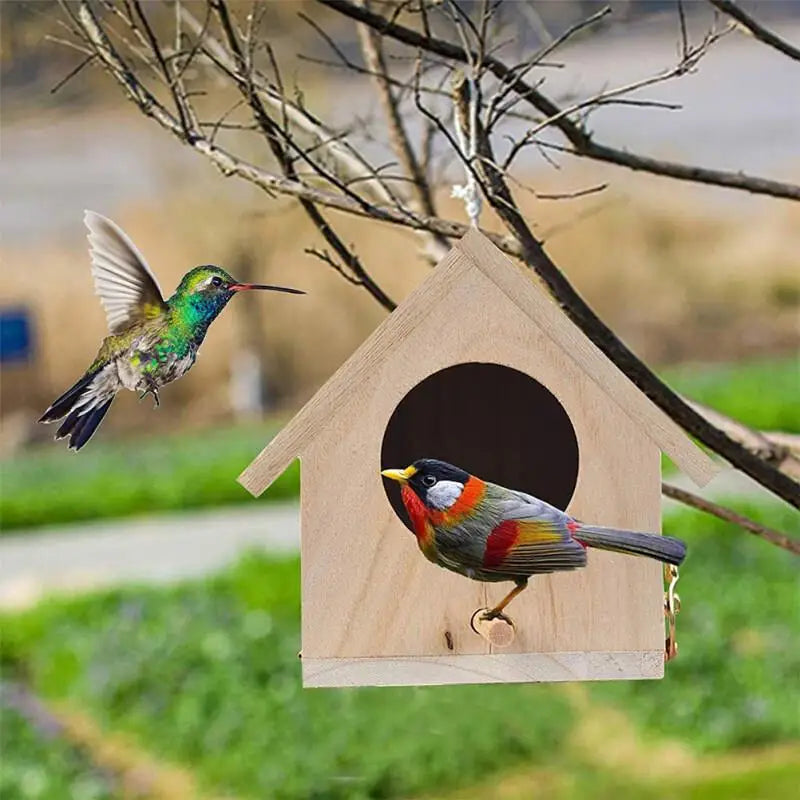 Intratuin vogelhuisje met dakgoot – Leuke details