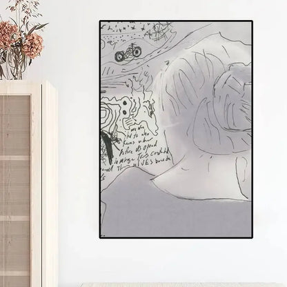 Wandposter met geometrische vormen