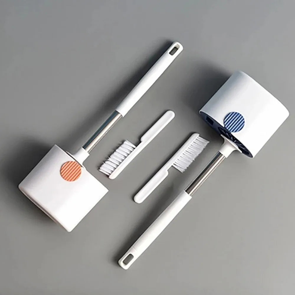 Design toiletborstel set mat zwart – Minimalistische luxe