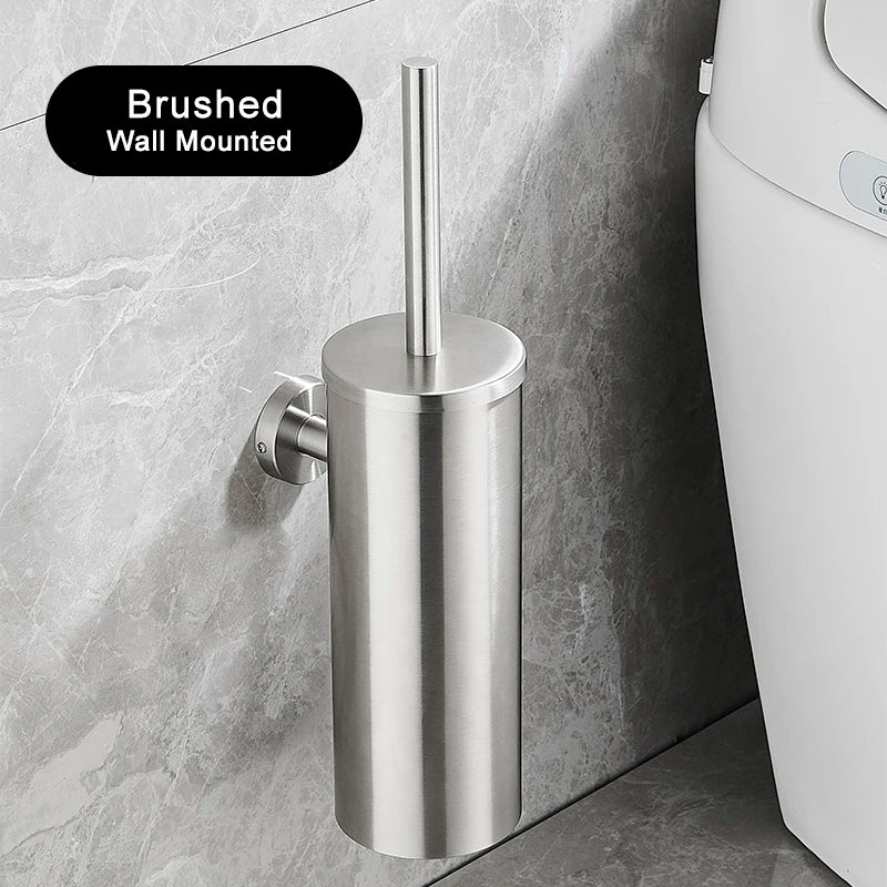 Design toiletborstel set mat zwart – Minimalistische luxe