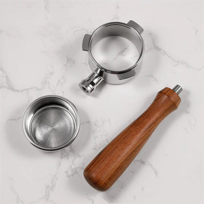 Accessoire set met koffiefilterhouder en opbergdoos
