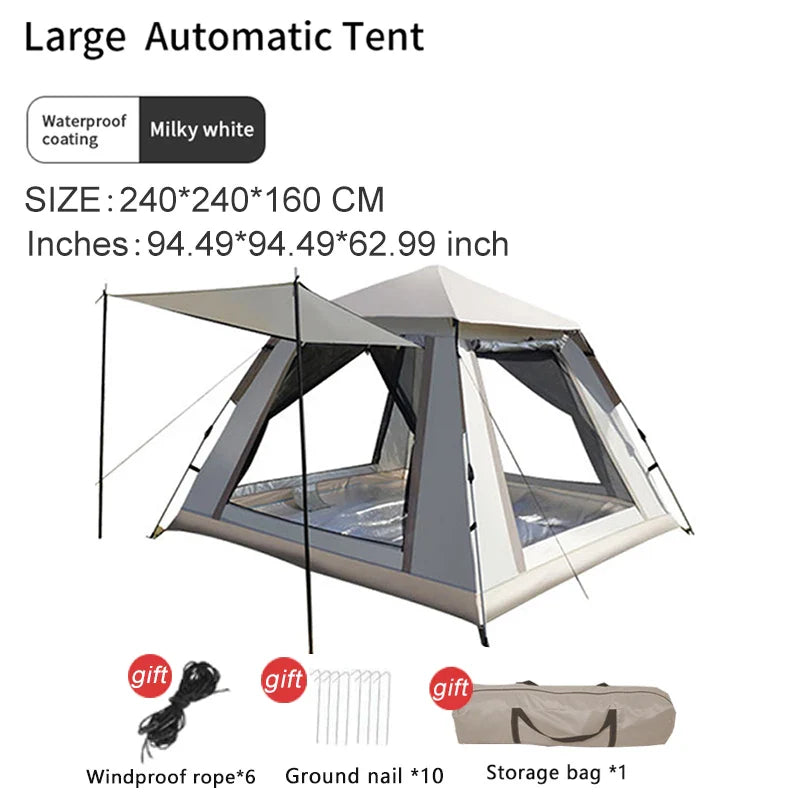 Pop up tent Lidl met zijopening – Eenvoudige toegang