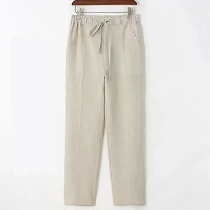 Linnen broek mannen in slim fit – Modern en stijlvol