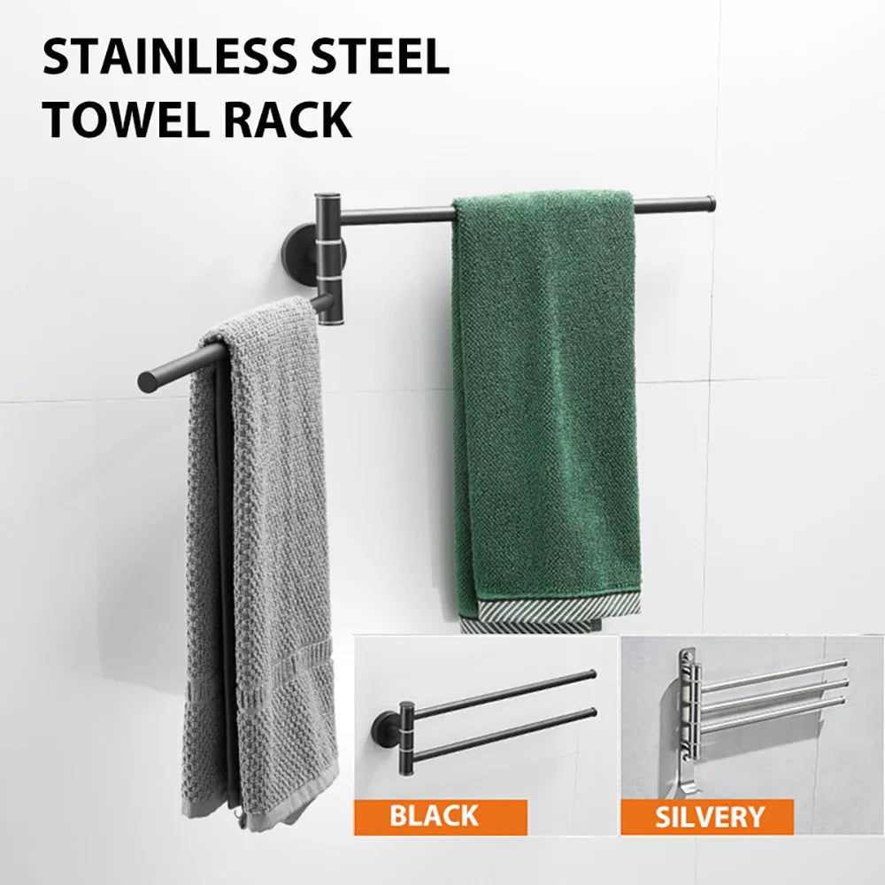 Handdoek rek met opbergruimte – 2-in-1 functie