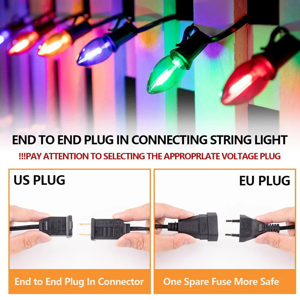 Licht slinger met zachte gloed – Ideaal voor avondmomenten