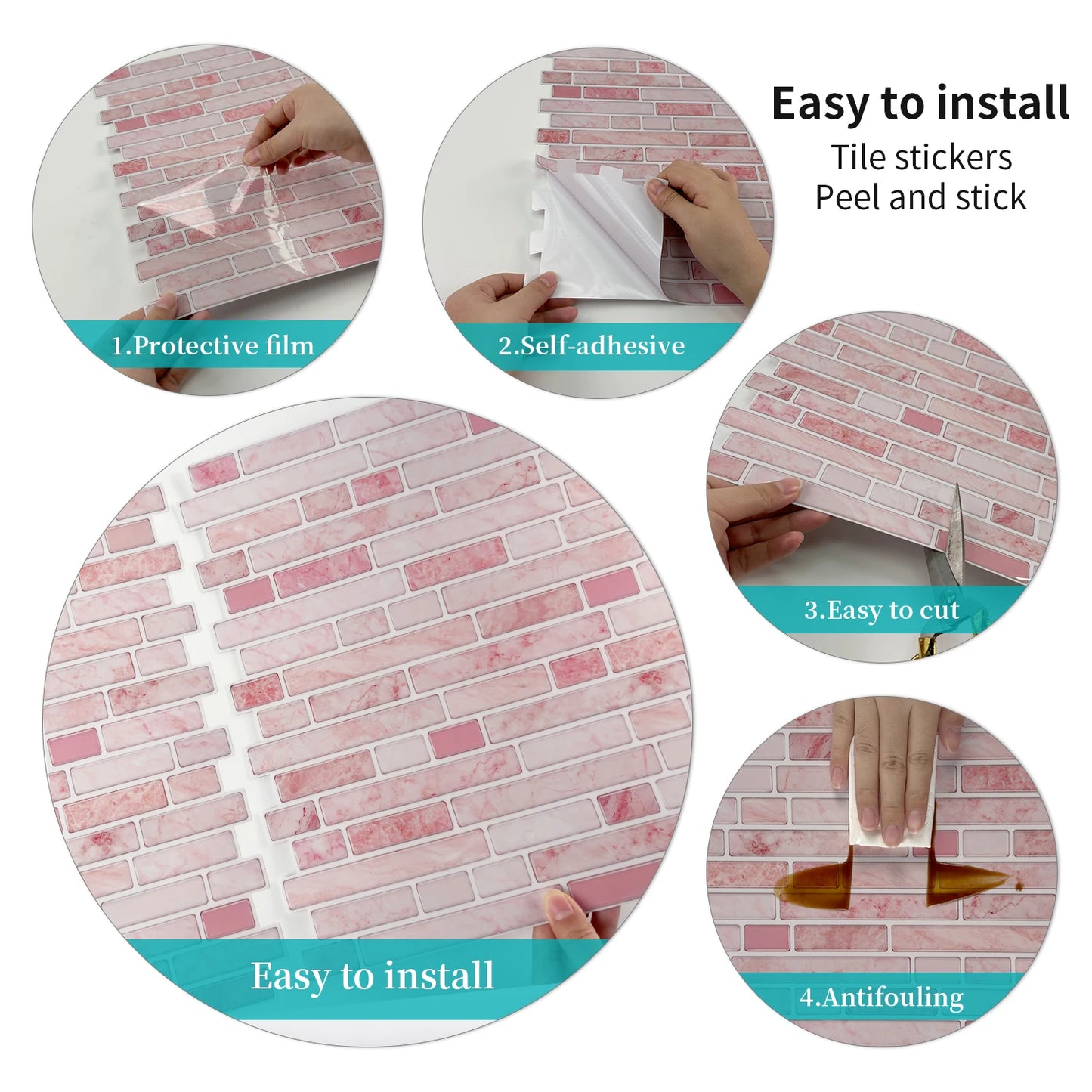 Badkamer mozaiek tegels met structuur – Antislip en chic