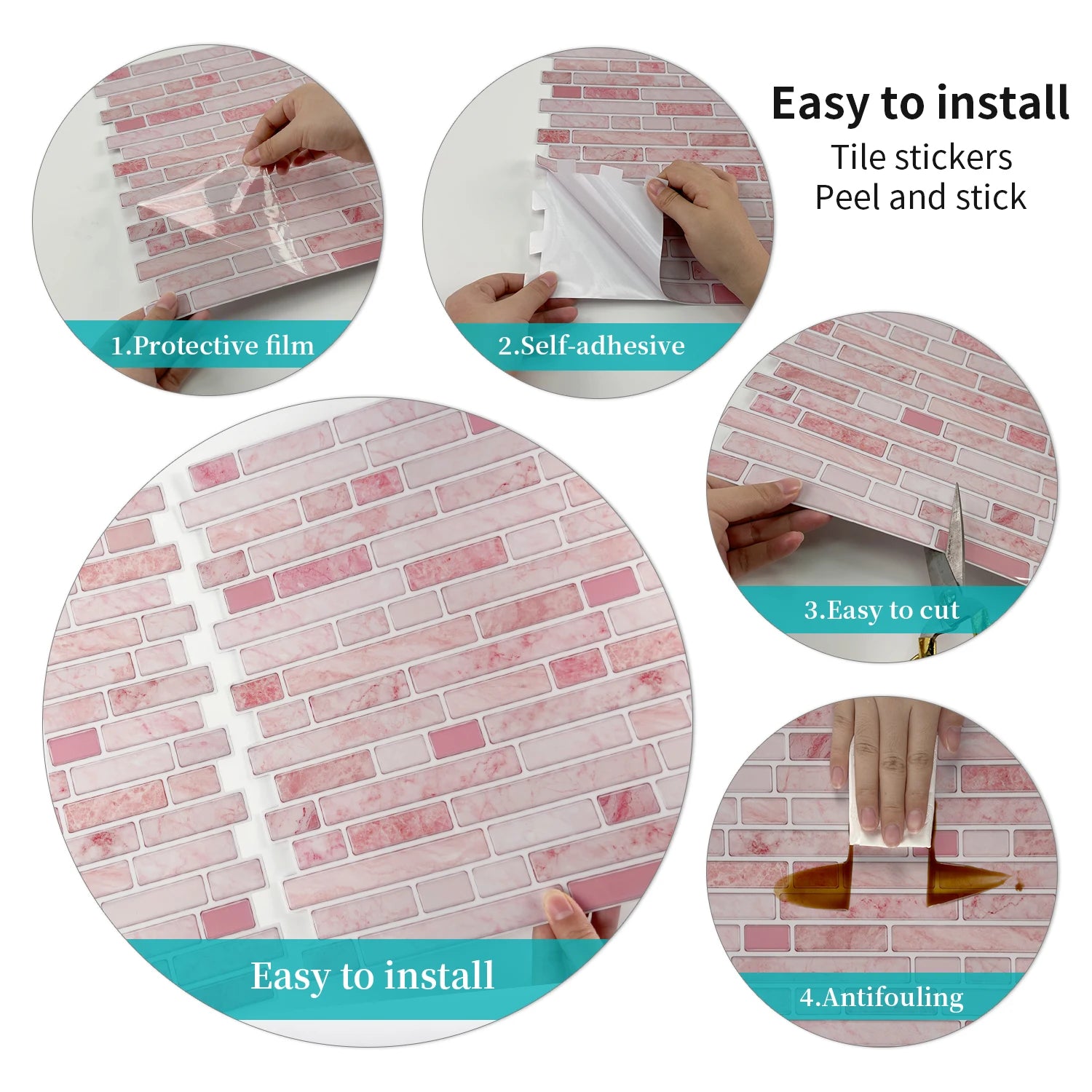 Badkamer mozaiek tegels met structuur – Antislip en chic