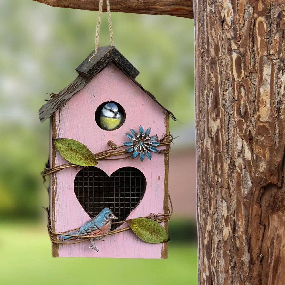 Vogelhuisje Xenos met ophangkoord – Hangt stevig