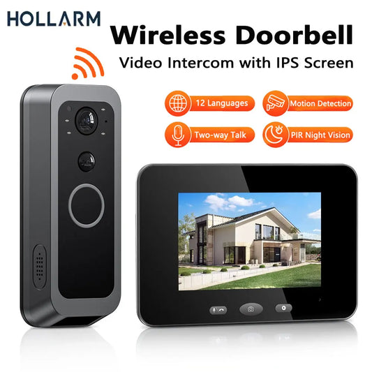 Deurbel met scherm en videoverbinding – Geen telefoon nodig