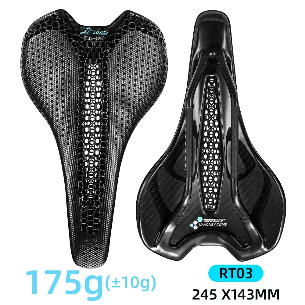 Comfort fietszadel met elastomeer vering