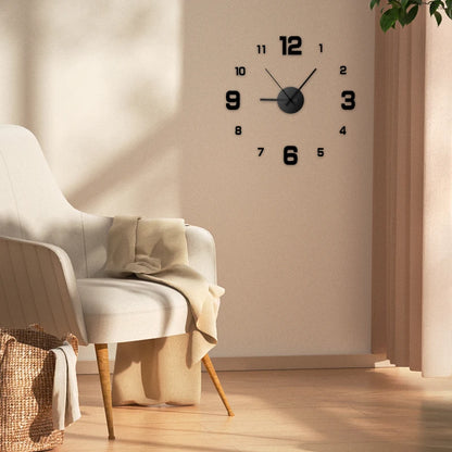 Decoratie woonkamer accessoires - Moderne XXL Wandklok voor een stijlvolle tijdbeleving