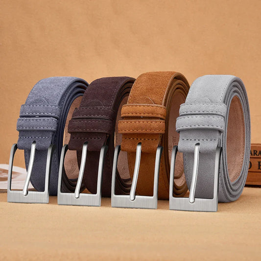 Riem heren met vintage look en zachte vulling