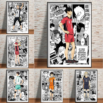 Kinderkamer poster met alfabet of cijfers