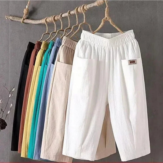 Linnen broek dames in natuurlijke kleuren – Mooi en makkelijk
