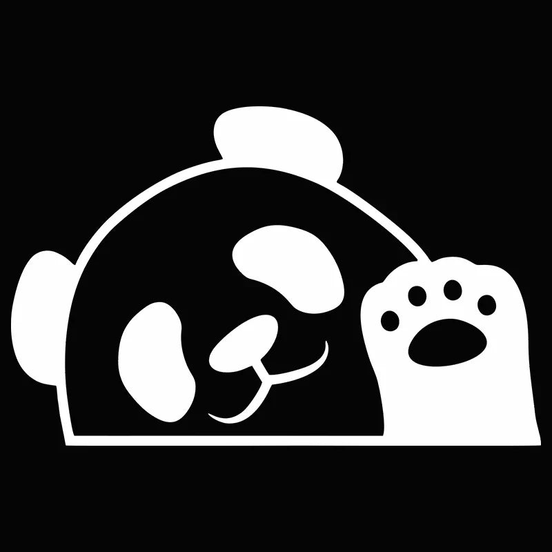 Auto stickers - Schattige Panda Set voor Unieke Autodecoratie