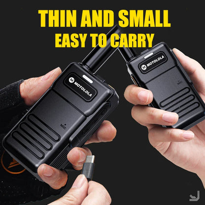Professionele walkie talkie met kanaalbeveiliging
