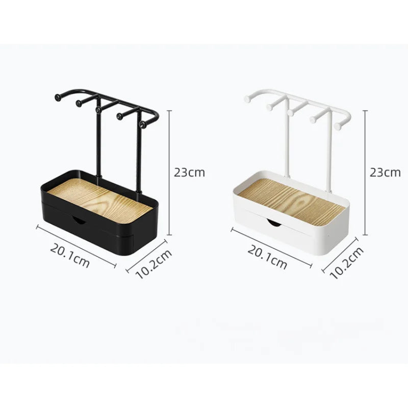 Sieradenhouder met houten accenten – Warm en stijlvol