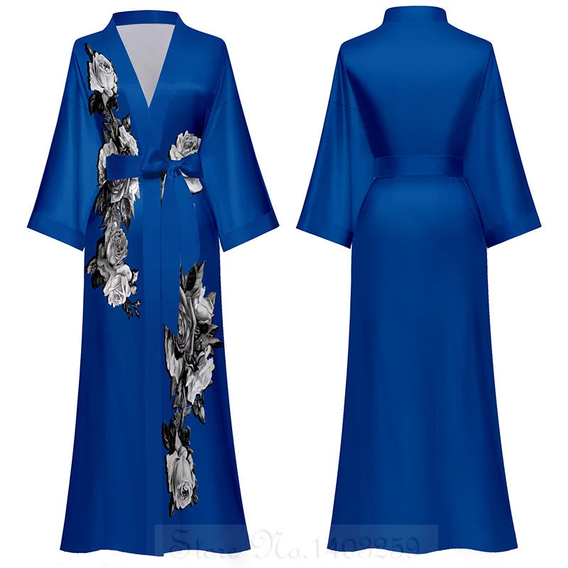 Katoenen ochtendjas dames met print – Stijl en comfort