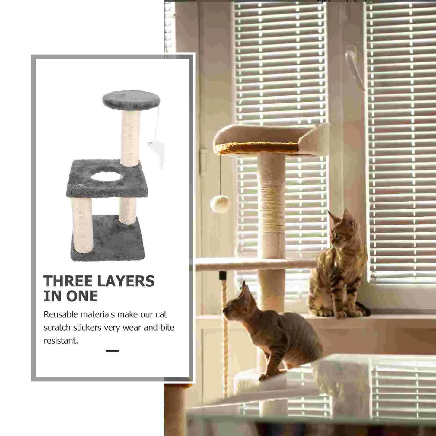 Kattenpaal met zachte kussens – Comfort en stijl
