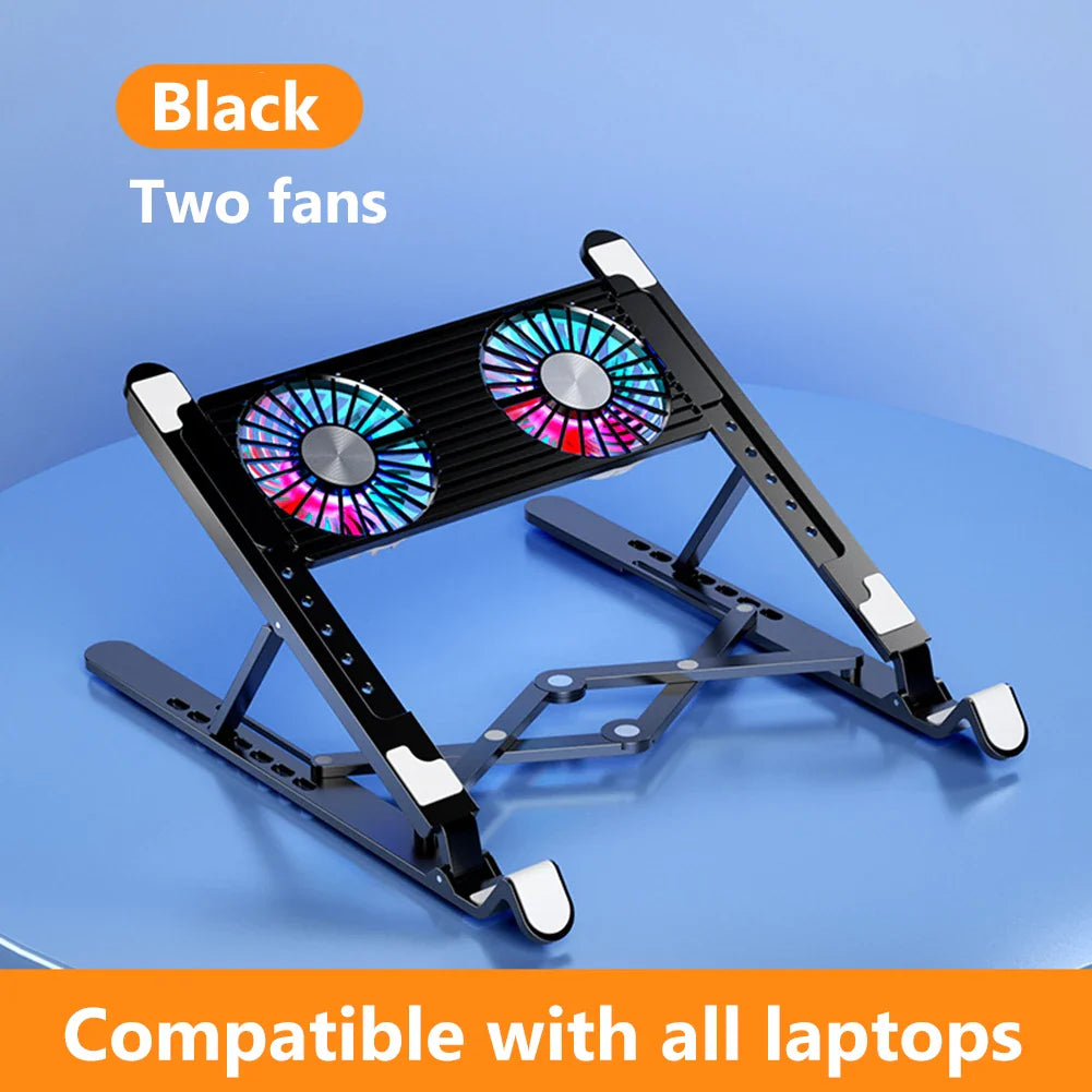 Laptop standaard met ruimte voor accessoires