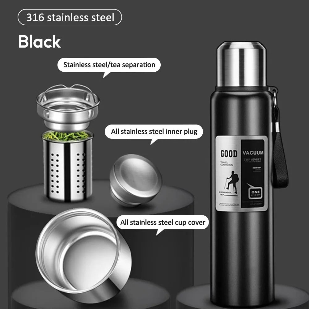 Thermosfles met brede opening – Makkelijk schoon te maken
