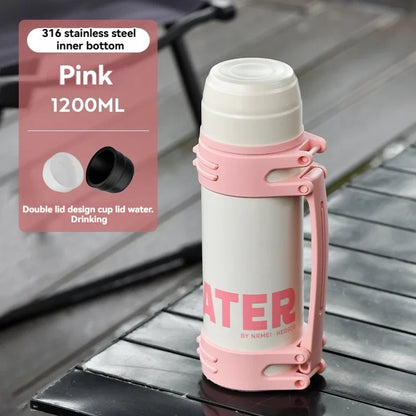 Thermosfles met handriem – Makkelijk mee te nemen