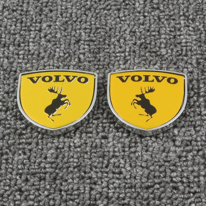 Auto stickers - Gele Volvo badges voor een unieke uitstraling