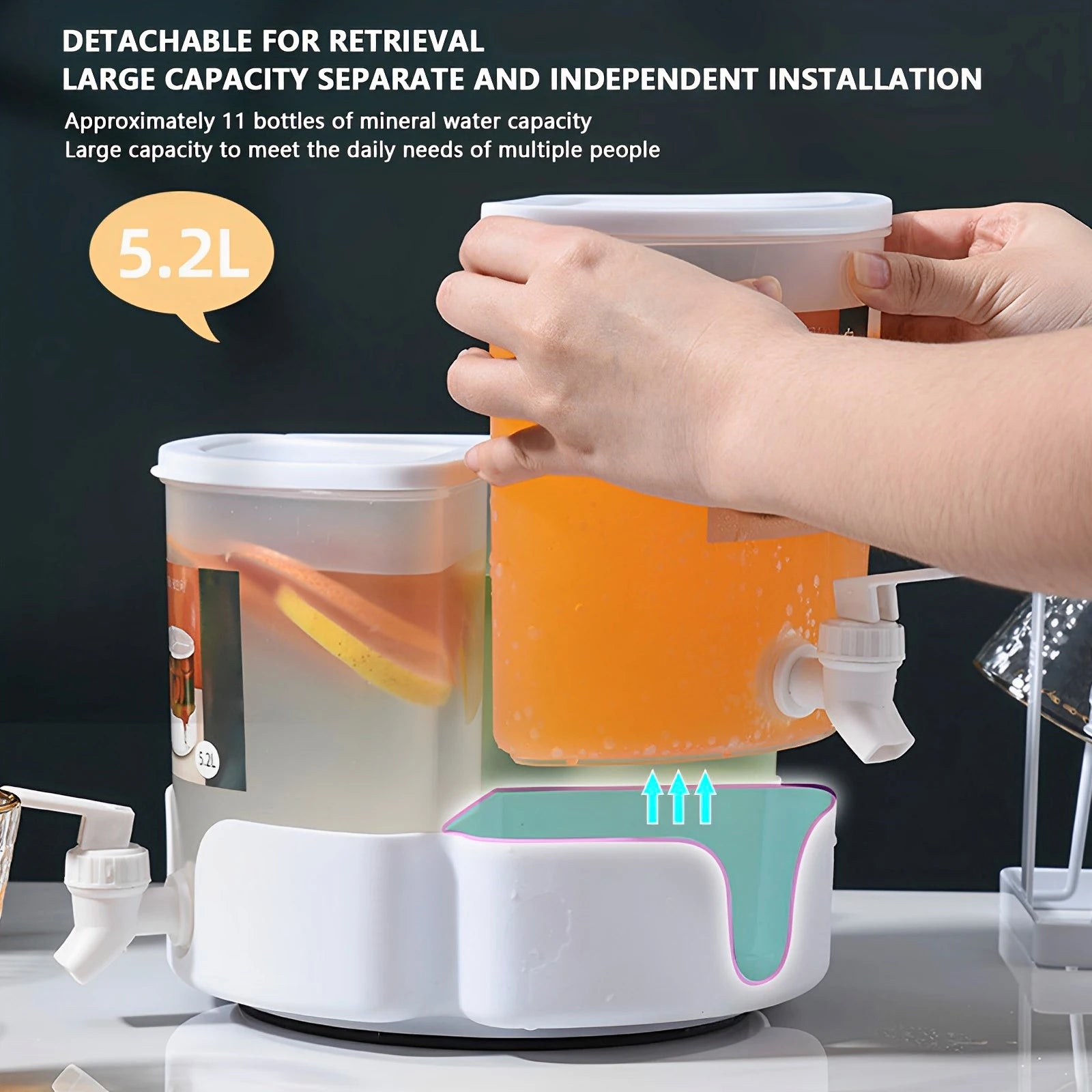 Drankdispenser met handgeschreven label – Voor persoonlijke touch