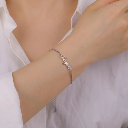 Armband met tekst aan binnenkant gegraveerd