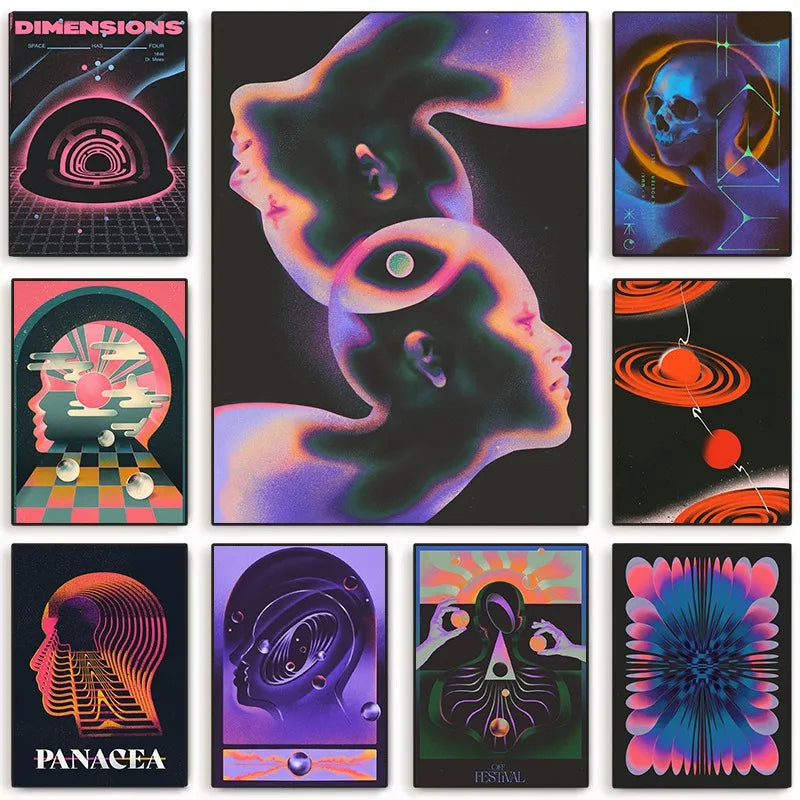 Posterset voor harmonieuze wand