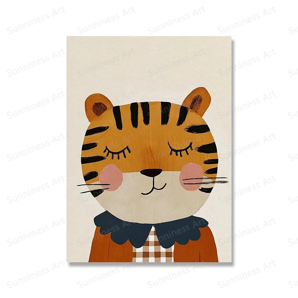 Poster met grafisch ontwerp in kleur