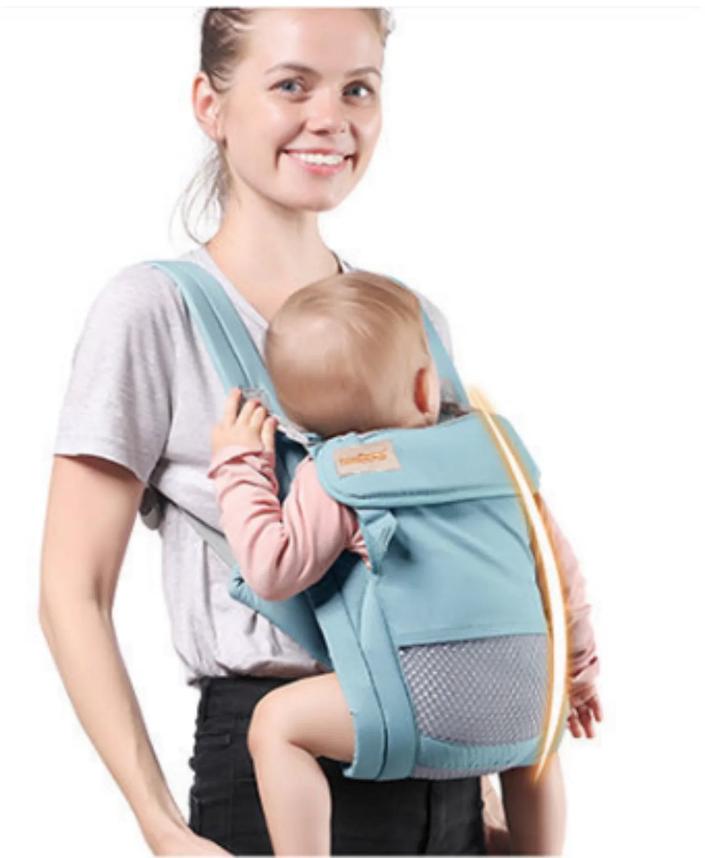 Baby dichtbij met stijlvolle Artipoppe draagzak