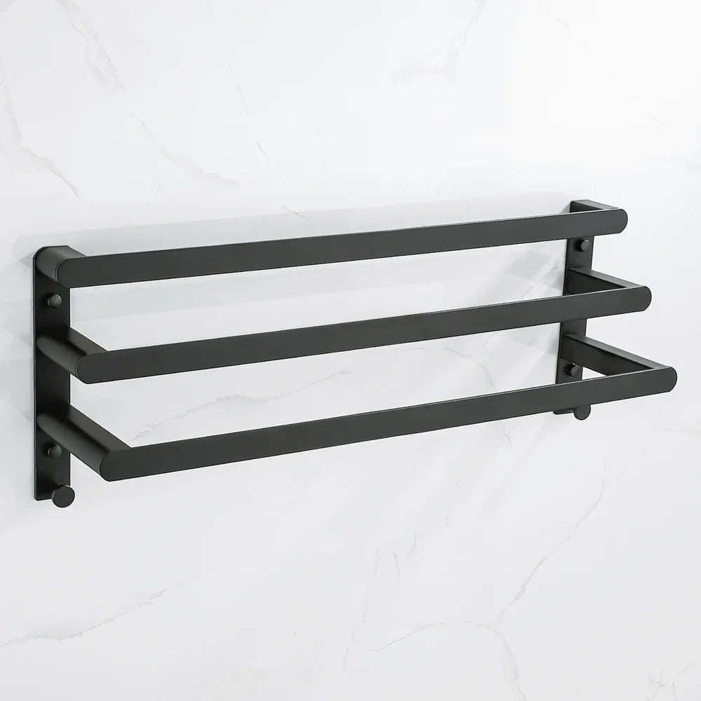 Handdoek rek met decoratief frame – Functioneel en mooi